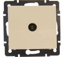 Телевизионная розетка LEZARD RAIN проходная крем 703-0388-129