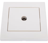 Телевизионная розетка LEZARD RAIN оконечная жемчужно-белый металлик 703-3030-130