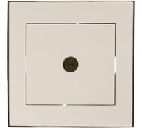 Телевизионная розетка LEZARD RAIN оконечная белый с бок. вст. хром 703-0225-130