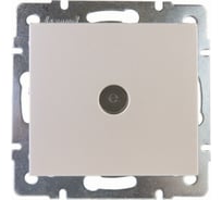 Телевизионная розетка LEZARD RAIN проходная жемчужно-белый перламутр 703-3088-129