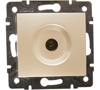 Телевизионная розетка LEZARD KARINA проходная жемчужно-белый перламутр 707-3088-129