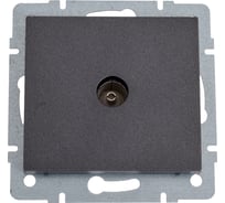Телевизионная розетка LEZARD RAIN прох-я цв. черный графит матовый 703-4188-129
