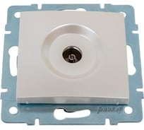 Телевизионная розетка LEZARD KARINA оконечная жемчужно-белый перламутр 707-3088-130