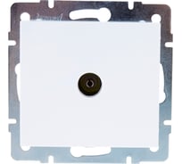 Телевизионная розетка LEZARD RAIN оконечная белая 703-0288-130