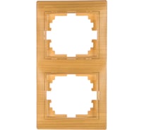 Двойная вертикальная рамка LEZARD MIRA ясень 701-4700-152