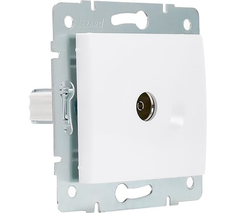Телевизионная розетка LEZARD KARINA оконечная белая 707-0288-130