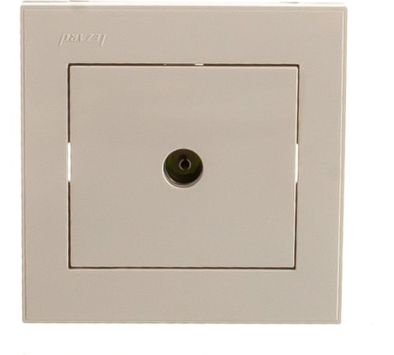 Телевизионная розетка LEZARD RAIN оконечная крем 703-0303-130