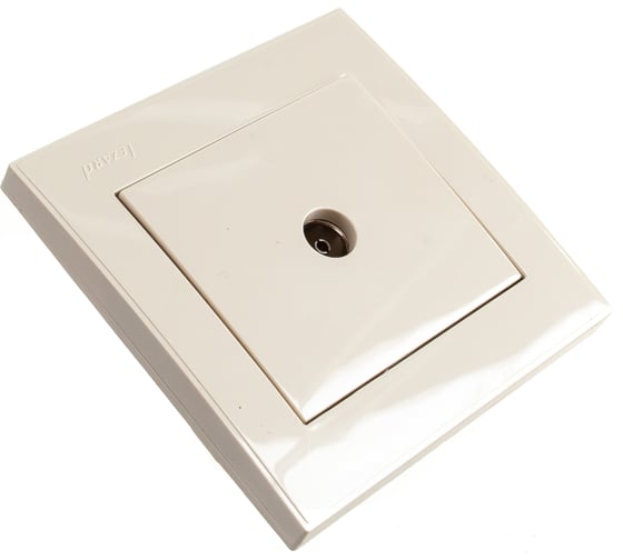 Телевизионная розетка LEZARD RAIN оконечная крем 703-0303-130