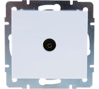 Телевизионная розетка LEZARD RAIN проходная белая 703-0288-129