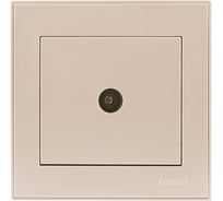Телевизионная розетка LEZARD RAIN проходная крем 703-0303-129