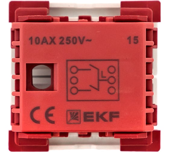 Выключатель EKF 2-клавиши, 10А, без индикатора E2MV10-023-10