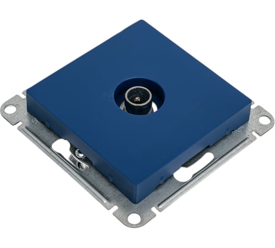 Оконечная tv розетка Systeme Electric Atlasdesign аквамарин 1db ATN001191