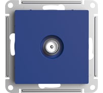 Проходная tv розетка Systeme Electric Atlasdesign аквамарин 4db ATN001192