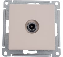 Проходная tv розетка Systeme Electric Atlasdesign песочный 4db ATN001292