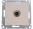Проходная tv розетка Systeme Electric Atlasdesign песочный 4db ATN001292 1