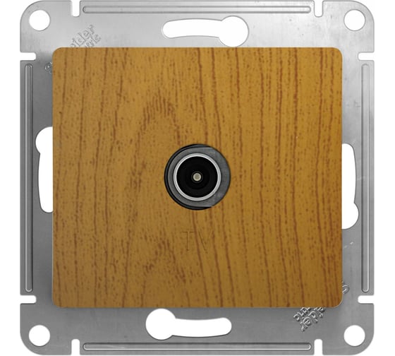 tv розетка Systeme Electric Glossa дерево дуб GSL000593