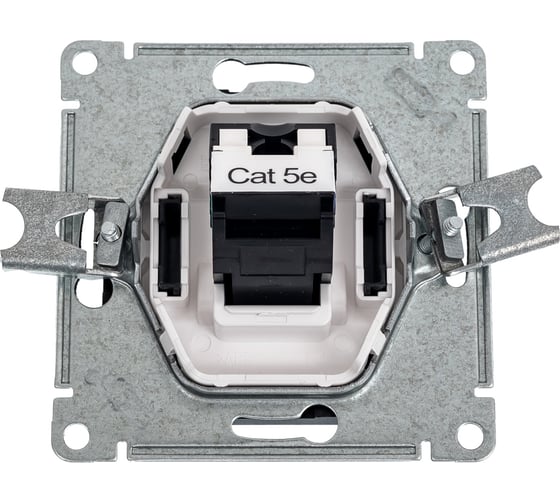 Компьютерная розетка rj45 Systeme Electric Atlasdesign базальт кат. 5е, механизм ATN001483