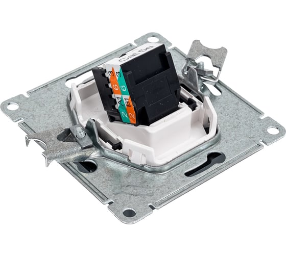 Компьютерная розетка rj45 Systeme Electric Atlasdesign базальт кат. 5е, механизм ATN001483