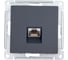 Розетка компьютерная Systeme Electric AtlasDesign, RJ45, кат. 6A, механизм, Базальт ATN001486 1