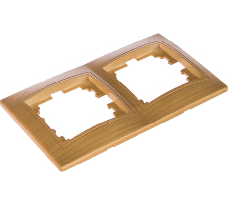 Двухместная горизонтальная рамка LEZARD MIRA ясень 701-4700-147