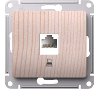 Компьютерная розетка rj45 Systeme Electric Glossa сосна кат.5е, механизм GSL001581K
