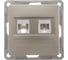 Розетка rj11+rj45 Systeme Electric Wessen 59 шампань кат.5e RSI-251TK5E-4-86 1