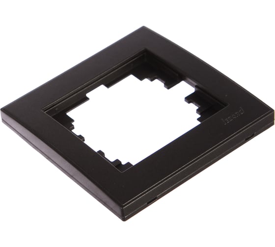 Горизонтальная рамка LEZARD RAIN с вст. цв. черный графит матовый 703-4141-146