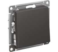 1-клавишный выключатель Systeme Electric Atlasdesign базальт сх.1, 10ах, механизм ATN001411