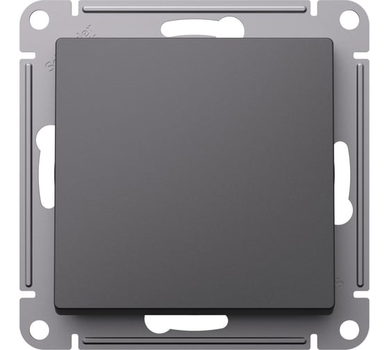 1-клавишный выключатель Systeme Electric Atlasdesign базальт сх.1, 10ах, механизм ATN001411