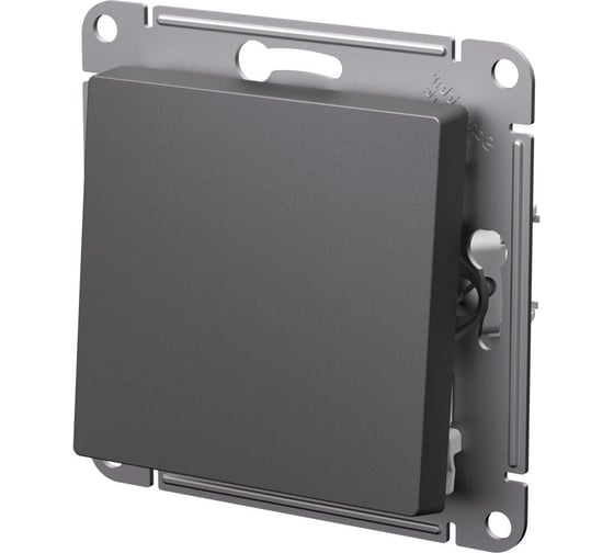 1-клавишный выключатель Systeme Electric Atlasdesign базальт сх.1, 10ах, механизм ATN001411