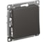 1-клавишный выключатель Systeme Electric Atlasdesign базальт сх.1, 10ах, механизм ATN001411 1