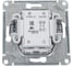 1-клавишный выключатель Systeme Electric Atlasdesign жемчуг 2-полюсный, 10а, механизм ATN000421 3