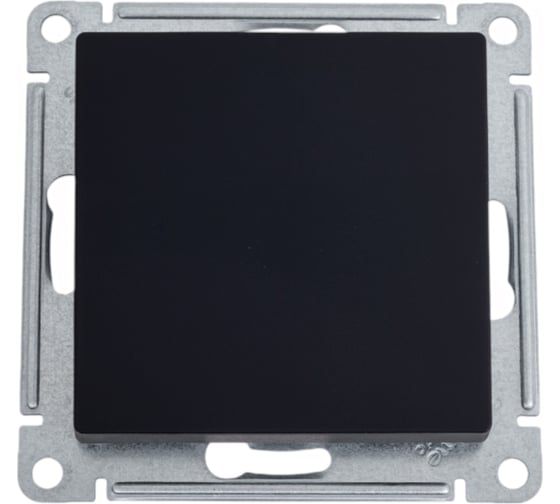 1-клавишный выключатель Systeme Electric Atlasdesign карбон 2-полюсный, 10а, механизм ATN001021 1