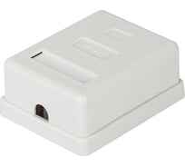 Компьютерная розетка ЭРА RJ45 категория 5е неэкранированная, 1 порт, упаковка 40 шт. Б0056900