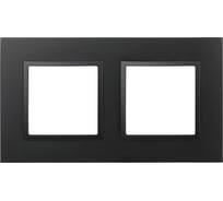 Рамка для розеток и выключателей ЭРА Elegance 14501205 Classic, на 2 поста, антрацит Б0060580
