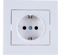 Розетка LEZARD 703-0202-122 RAIN с/ з керамика белый