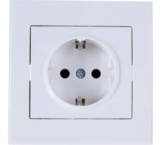 Розетка LEZARD 703-0202-122 RAIN с/ з керамика белый