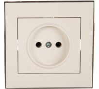 Розетка LEZARD RAIN б/ з керамика белый с бок. вст. хром 703-0225-121