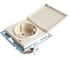 Розетка LEZARD RAIN с/ з с крышкой керамика крем 703-0388-123 2