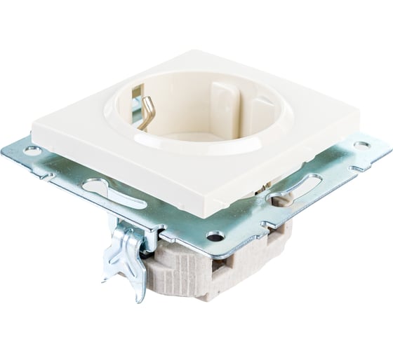 Розетка LEZARD RAIN с/ з керамика крем 703-0388-122