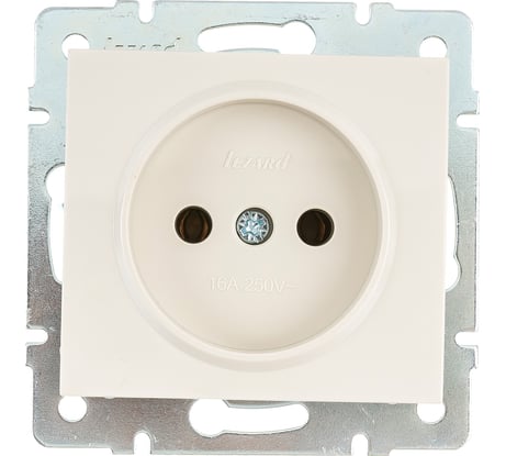 Розетка LEZARD RAIN б/ з керамика крем 703-0388-121