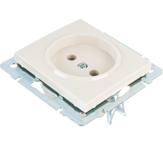Розетка LEZARD RAIN б/ з керамика крем 703-0388-121