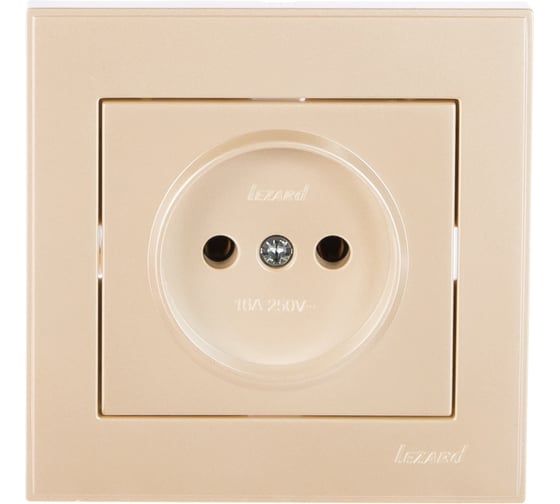 Розетка LEZARD RAIN б/ з керамика жемчужно-белый металлик 703-3030-121