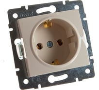 Розетка Lezard KARINA с/ з ПБТ крем 707-0388-122В