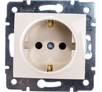 Розетка LEZARD KARINA с/ з керамика крем 707-0388-122