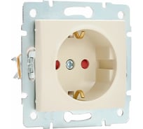 Розетка LEZARD KARINA с защитой от детей керамика крем 707-0388-124