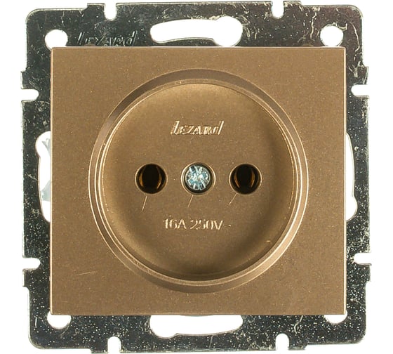 Розетка LEZARD RAIN б/ з керам. цв. бронза матовый 703-3188-121
