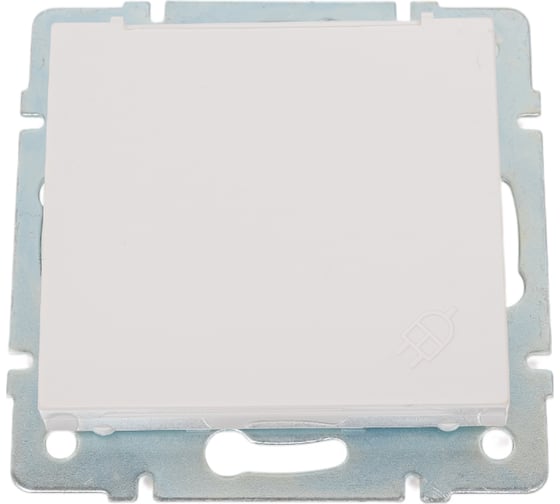 Розетка LEZARD RAIN с/ з с крышкой керамика белая 703-0288-123