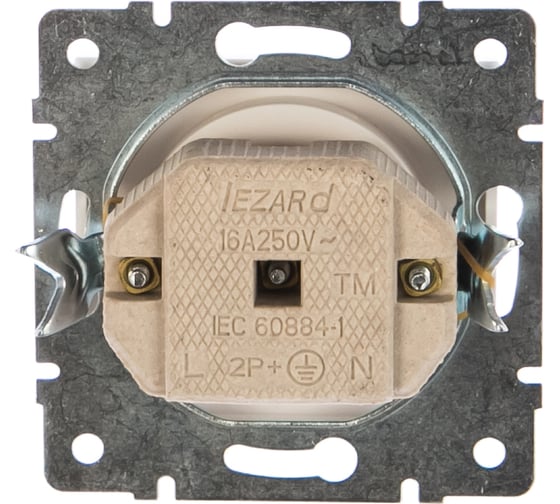 Розетка LEZARD RAIN б/ з керамика белая 703-0288-121