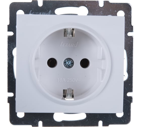 Розетка LEZARD RAIN с/ з керамика белая 703-0288-122